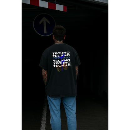 Techno Flower - Oversized Shirt