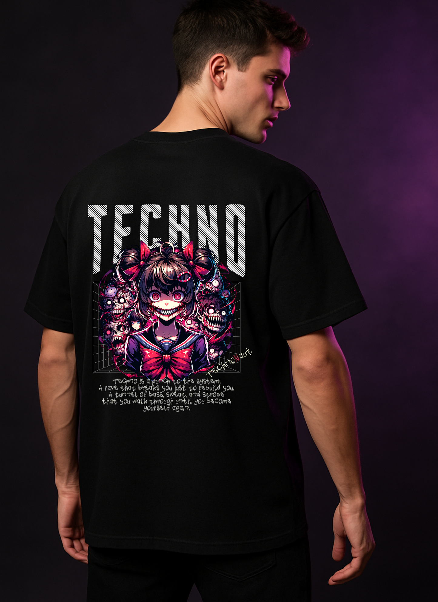 Psycho Techno - Oversized Shirt