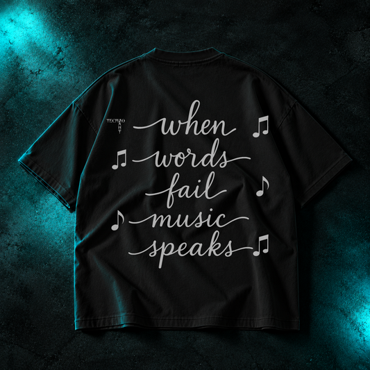 When Words Fail... - Oversized Shirt