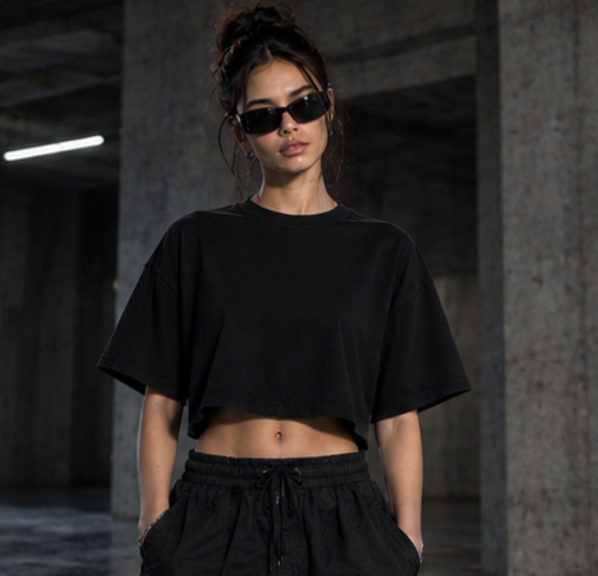 When Words Fail... - Oversized Cropped Tee