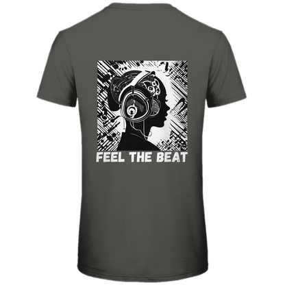 T-shirt bio premium pour homme FEEL THE BEAT