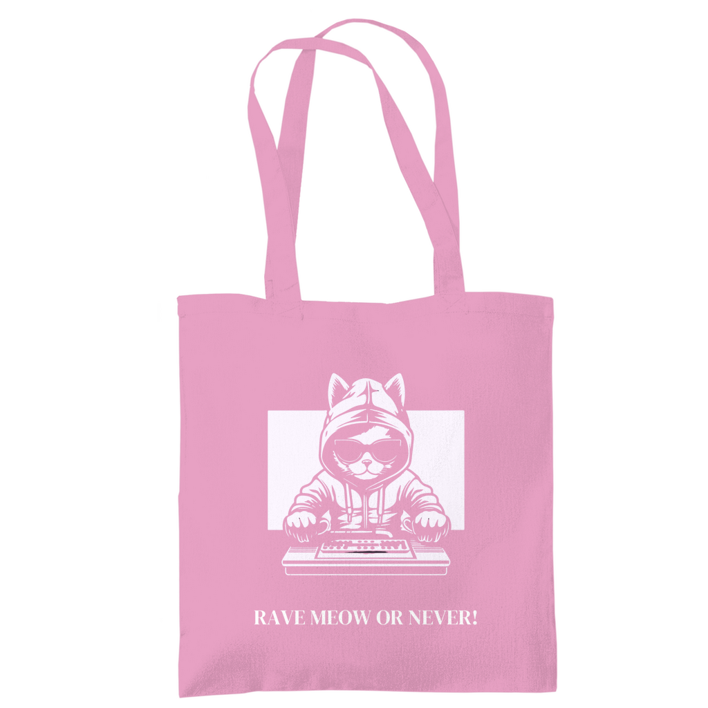 Rave Meow tote bag