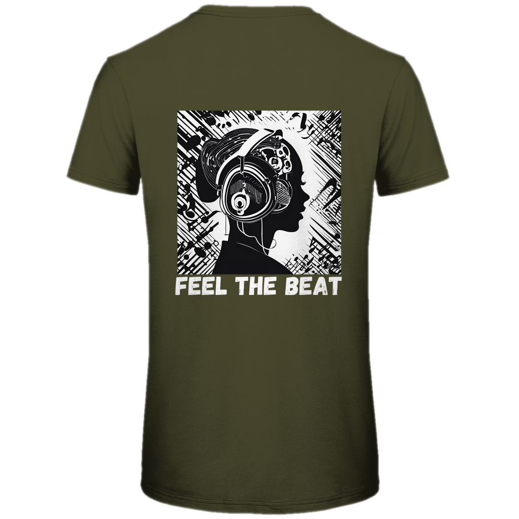 T-shirt bio premium pour homme FEEL THE BEAT