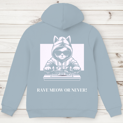 Men's Premium Organic Hoodie Rave Meow