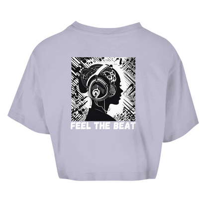 Women's oversize crop top FEEL THE BEAT