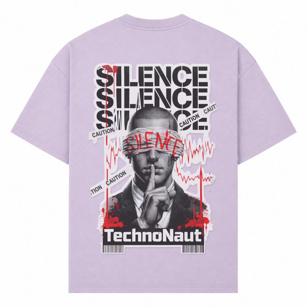 SILENCE Oversized Shirt - lilac