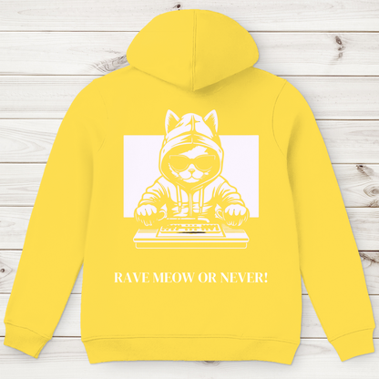 Men's Premium Organic Hoodie Rave Meow