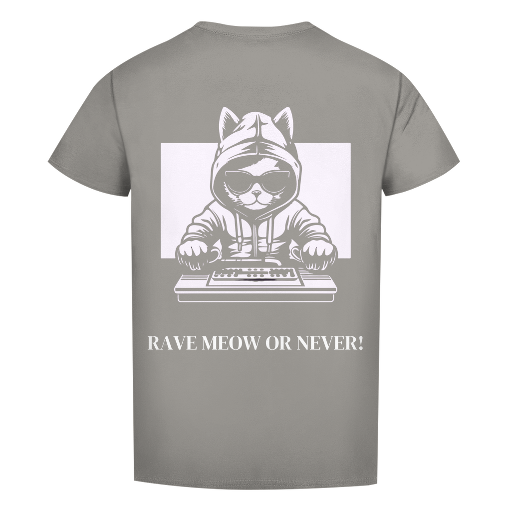 Men's Premium Organic T-Shirt Rave Meow